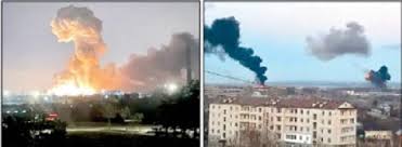 रशिया आणि युक्रेनमध्ये युद्धाला सुरुवात रशिया आणि युक्रेनमध्ये युद्धाला सुरुवात