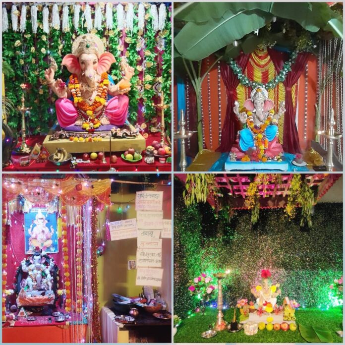 कुसूर विकास मंच आयोजित घरगुती गणेश दर्शन स्पर्धचा निकाल जाहीर