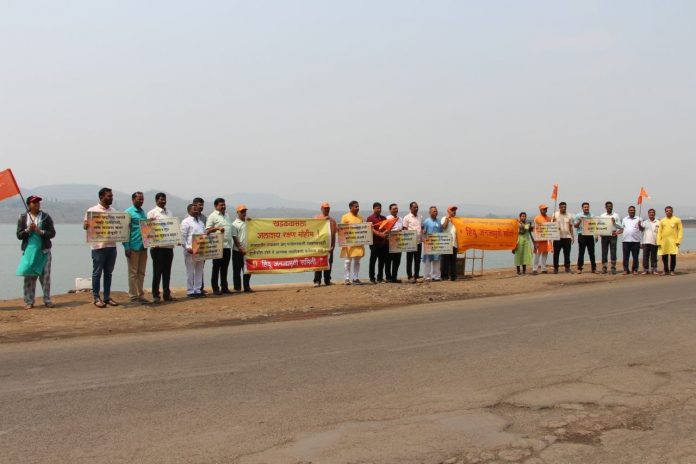 मानवी साखळीद्वारे प्रबोधन करून पुणे येथील खडकवासला जलाशयाचे प्रदूषण रोखण्यास 21 व्या वर्षीही शतप्रतिशत यश !