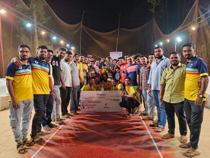 पावशी येथे सोहम तेजस स्पोर्टस आयोजित बॉक्स अंडरआर्म क्रिकेट स्पर्धा संपन्न