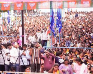 मुख्यमंत्री देवेंद्र फडणवीस यांची बुलढाणा येथे ‘विजय संकल्प सभा