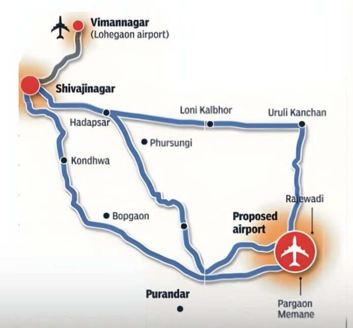 पुरंदर विमानतळ प्रकल्पग्रस्त शेतकऱ्यांच्या मागण्यांवर प्रशासनाशी सकारात्मक चर्चा