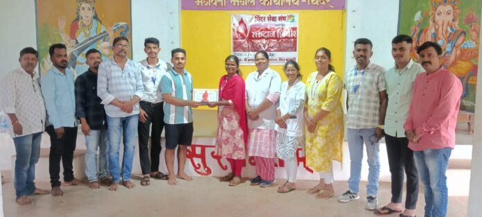 संदिप भाई पारकर स्मृती रक्तदान शिबिराला उत्स्फूर्त प्रतिसाद