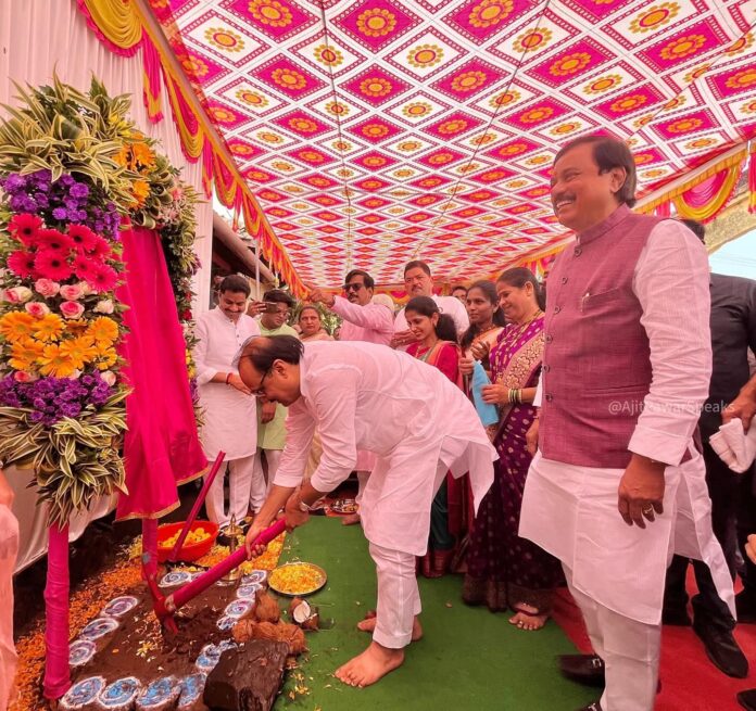 तळा नगरपंचायतीच्या नवीन प्रशासकीय इमारतीचे उपमुख्यमंत्री अजित पवार यांच्या हस्ते भूमिपूजन
