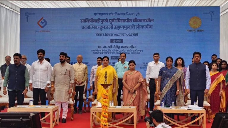 सावित्रीबाई फुले पुणे विद्यापीठासमोरील दुमजली उड्डाणपूल पुणेकरांच्या सेवेत