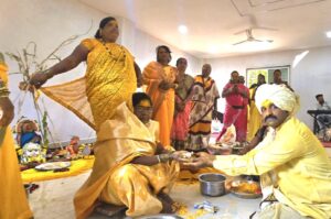 घाटी कोटमा सांस्कृतिक मुरळी ची पाद्य पूजा.  