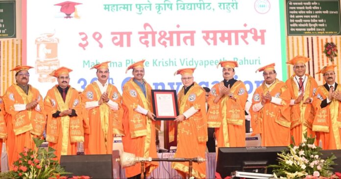 राहुरी कृषी विद्यापीठाचा ३९ वा पदवीप्रदान समारंभ संपन्न