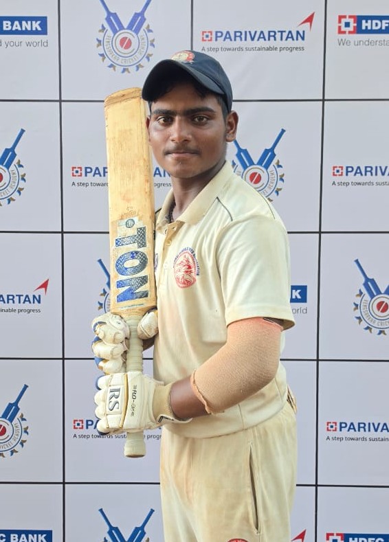 ANUJ CHAUDHARY 109 IN 121 BALLS परिवर्तन चषक निवड चाचणी क्रिकेट स्पर्धा