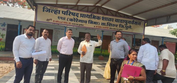 जिल्हा परिषद प्राथमिक शाळा, वाडा पुनर्वसनला मुख्य कार्यकारी अधिकारी गजानन पाटील यांची भेट