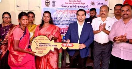 करंजे येथे आदिवासी बांधवांचा गृहप्रवेश सोहळा उत्साहात