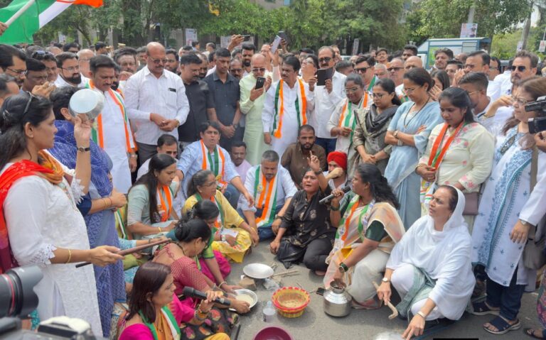 हागाई आणि बेरोजगारीविरोधात राष्ट्रवादी काँग्रेस (शरदचंद्र पवार) पक्षाचा नवी मुंबईत एल्गार