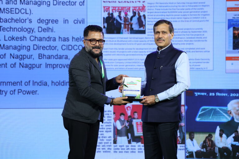 ऊर्जा क्षेत्रातील योगदानाबद्दल महावितरणचे अध्यक्ष श्री. लोकेश चंद्र यांचा राष्ट्रीय परिषदेत विशेष गौरव