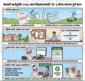 पुण्यश्लोक अहिल्यादेवी होळकर शेतकरी कर्जमुक्ती योजना २०२६ अंतर्गत लाभासाठी ॲग्रीस्टॅक नोंदणी व आधार प्रमाणीकरण अनिवार्य