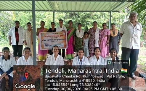 कृषी दिनी तेंडोलीत कृषिकन्यांचा धमाका! BRC येथे सुरू केले गांडूळ खत युनिट