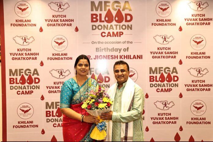 घाटकोपरमध्ये ‘महा रक्तदान शिबिर’; मुंबई महापौर रितू तावडे यांची सदिच्छा भेट