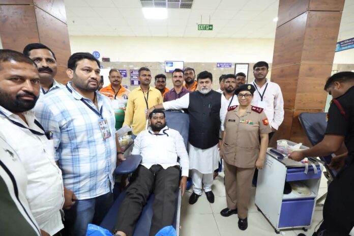 दिल्लीतील आर्मी बेस कॅम्पमध्ये ‘सिंदूर महारक्तदान’ अभियानास उत्स्फूर्त प्रतिसाद