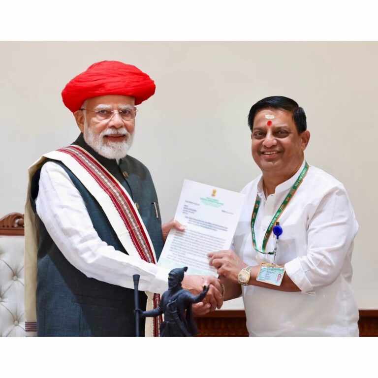 भिवंडीच्या विविध प्रलंबित प्रश्नांबाबत खासदार बाळ्या मामा मात्रे यांची पंतप्रधान मोदी यांच्याकडे आग्रही मागणी