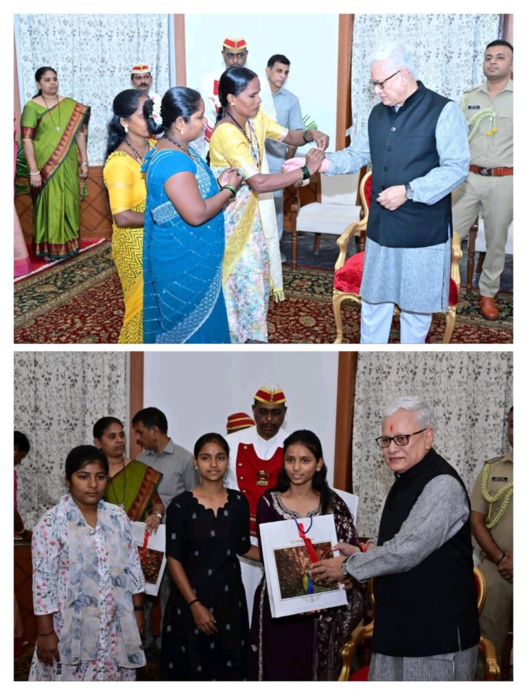 राज्यपाल जिष्णु देव वर्मा यांना विविध क्षेत्रातील महिला-भगिनींकडून रक्षाबंधन