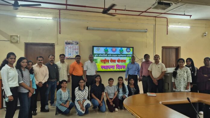 कृषी अभियांत्रिकी महाविद्यालय दापोलीत राष्ट्रीय सेवा योजना स्थापना दिवस उत्साहात