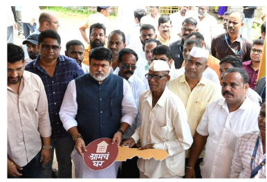 तिवरे धरण दुर्घटना प्रकल्पग्रस्तांना गणेशोत्सवापूर्वी मिळाली हक्काची घरे 