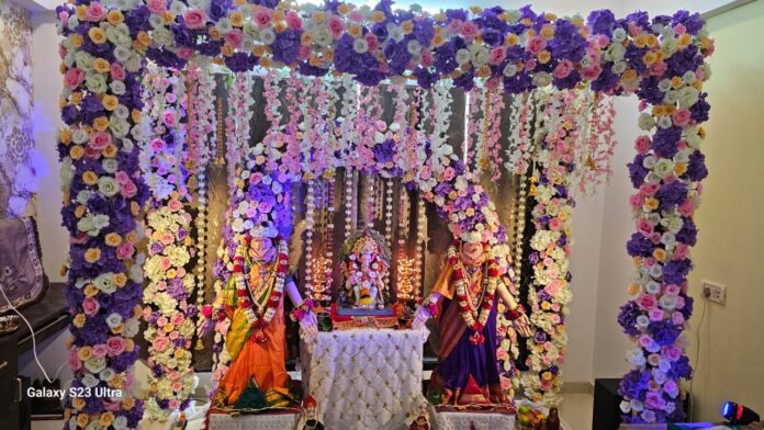 नेरुळमधील शिलवंत दाम्पत्याच्या घरचे गणराय