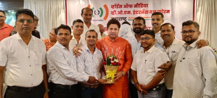 व्हाईस ऑफ मीडियाच्या कॅडर कॅम्पमध्ये सिंधुदुर्ग जिल्हा प्रथम