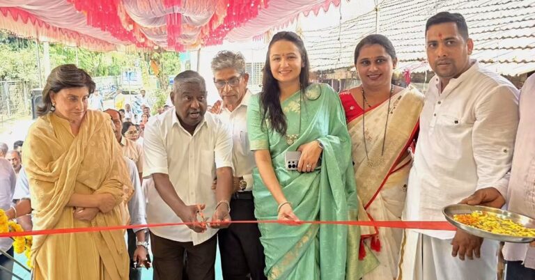 नवगाव येथे भवानी माता मंदिराचा भव्य उद्घाटन सोहळा उत्साहात संपन्न 