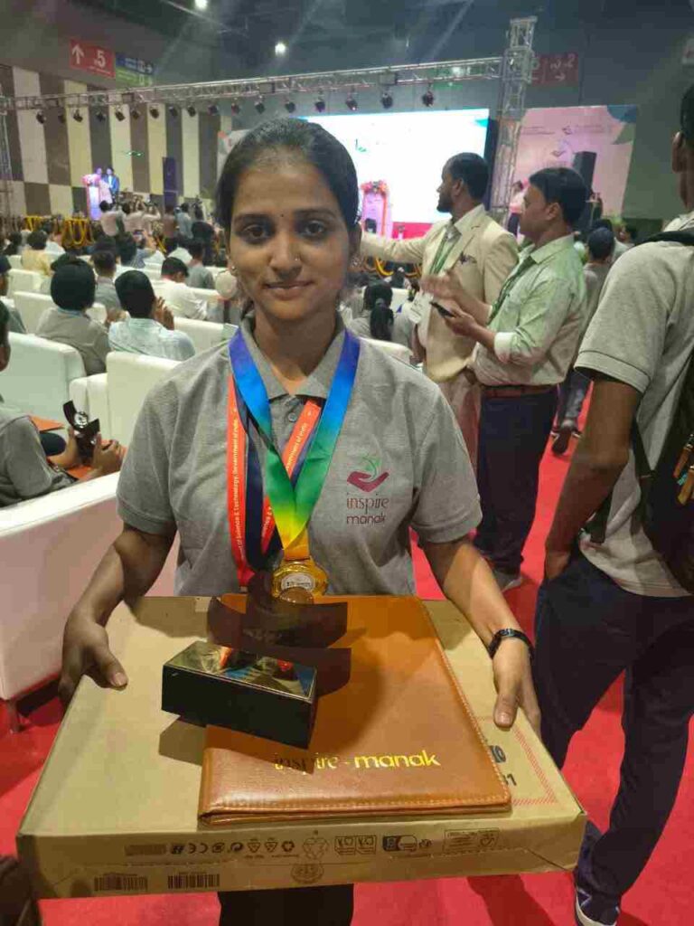 राष्ट्रीय इन्स्पायर–मानक स्पर्धेत महाराष्ट्राची चमक; श्रद्धा लोंढे हिला प्रथम क्रमांकासह विशेष सुवर्णपदक